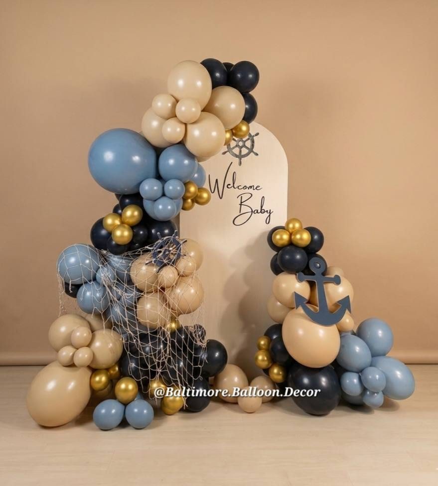 Safari themed balloon backdrop and rental display